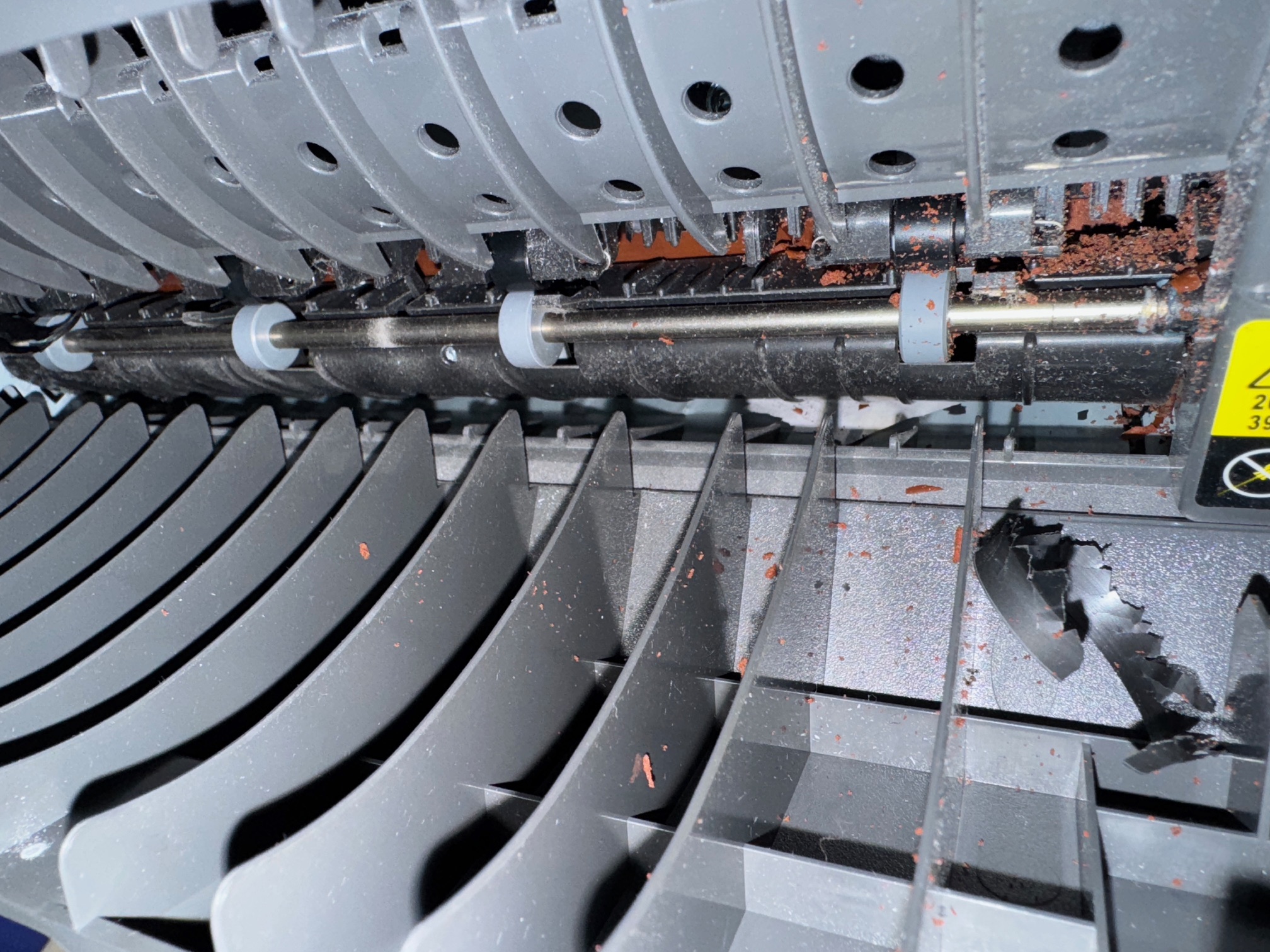 Maintenance imprimante - interieur mecanisme identifie lors d une intervention hardware