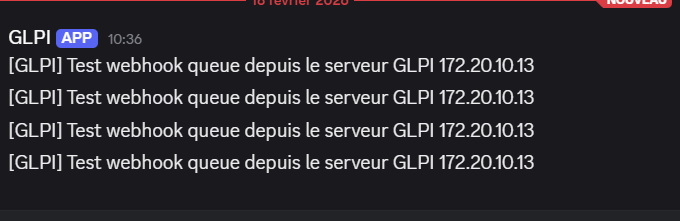 Notifications de suivi envoyees depuis GLPI