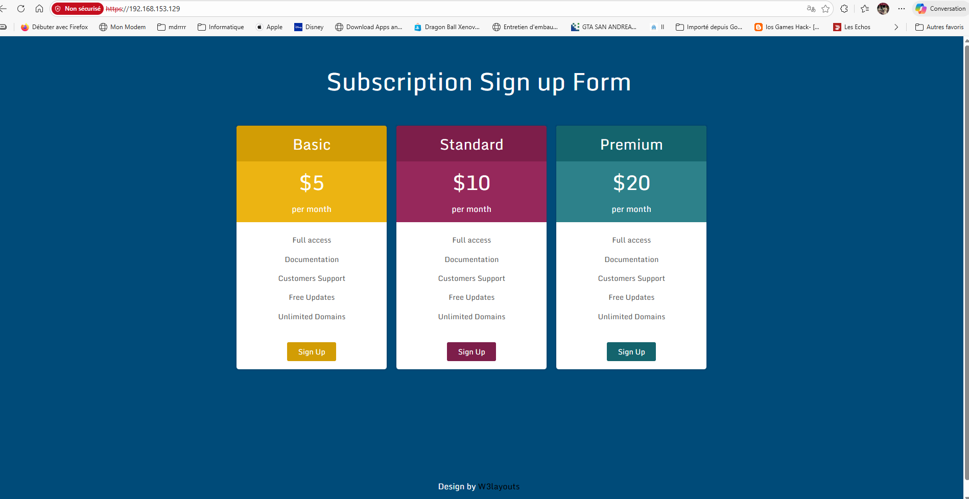 Application e-commerce