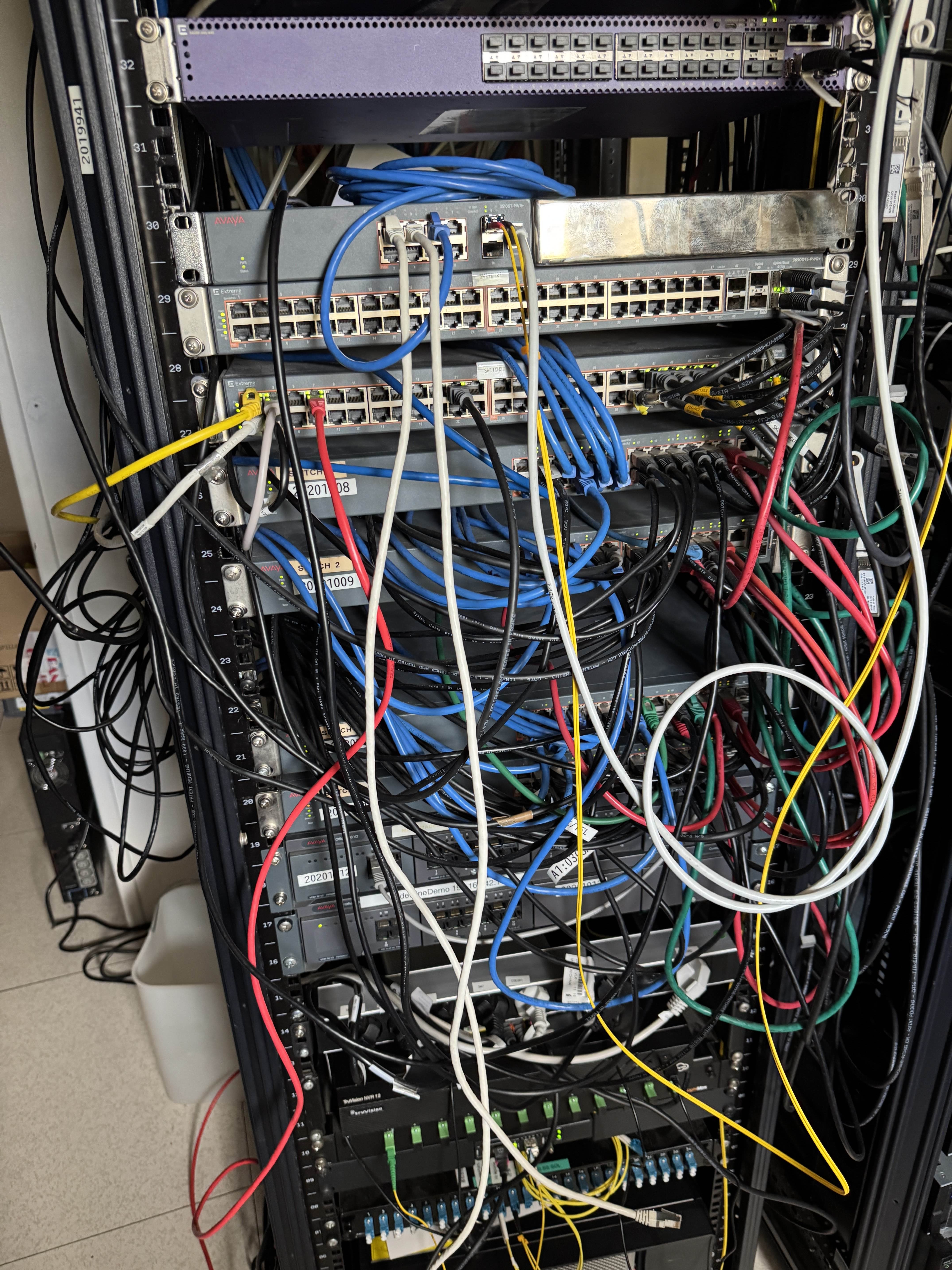 Baie de brassage réseau